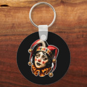 Porte-clés Clown Bouffon Triste (Recto)