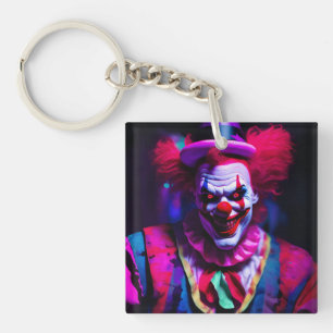 Porte-clés clown effrayant