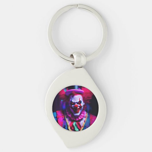 Porte-clés clown effrayant (Devant)