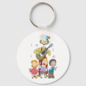 Porte-clés Clown Jouant La Guitare (Recto)