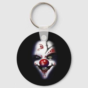 Porte-clés clown mauvais Halloween effrayant