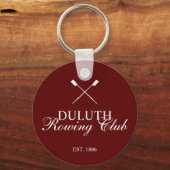Porte-clés Club d'aviron classique (Verso)
