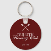 Porte-clés Club d'aviron classique (Verso)
