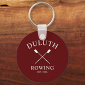 Porte-clés Club d'aviron classique (Verso)