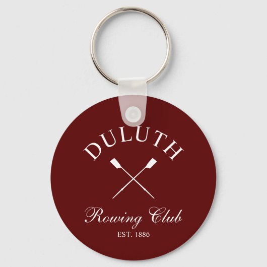 Porte-clés Club d'aviron classique (Recto)
