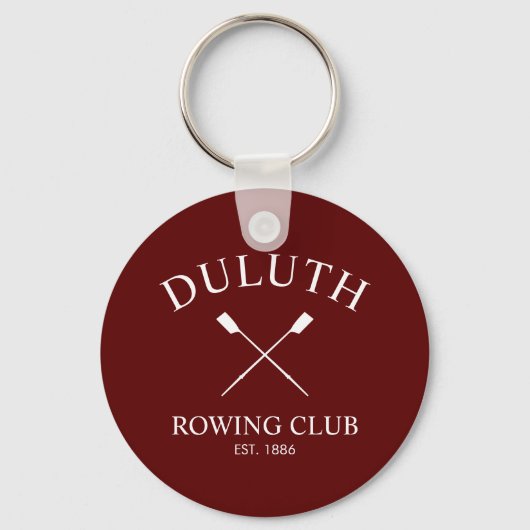Porte-clés Club d'aviron classique (Recto)