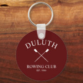 Porte-clés Club d'aviron classique (Verso)