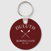 Porte-clés Club d'aviron classique (Verso)