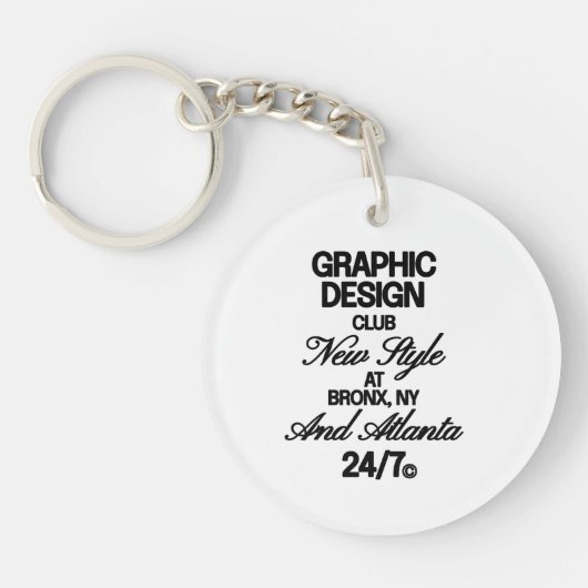 Porte-clés Club de design graphique (Devant)