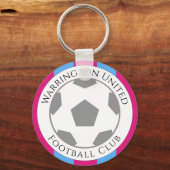 Porte-clés Club de football Claret & Blue (Verso)