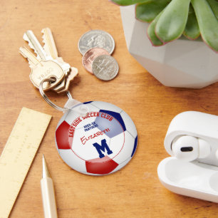 Porte-clés club de football idées cadeaux filles garçons nom 