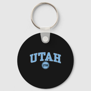 Porte-clés Club de hockey Utah Arch sur gris Nhl sous licence