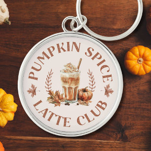 Porte-clés Club de Latte au Épices de Citrouille Automne