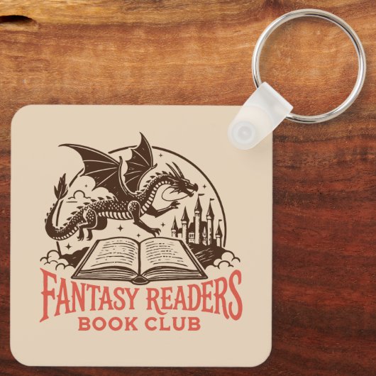 Porte-clés club de lecture de fantasy (Verso)