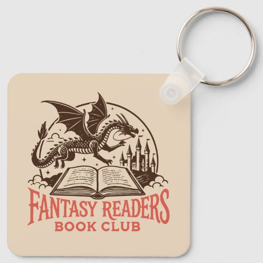 Porte-clés club de lecture de fantasy (Dos)