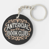 Porte-clés Club de livres antisociaux (Dos)