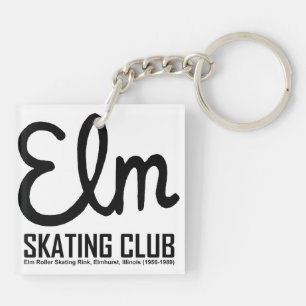 Porte-clés Club de patinage d'orme, Elmhurst, l'Illinois