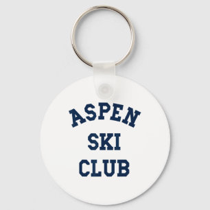 Porte-clés Club de ski Aspen Colorado Montagne Voyage Skieur