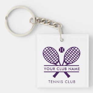 Porte-clés Club de Tennis Moderne Nom de l'équipe Cadeaux Pub