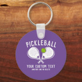 Porte-clés Club d'équipe de joueurs de Pickleball sur mesure  (Recto)