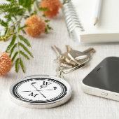 Porte-clés Clubs de golf Monogram personnalisés (Côté)