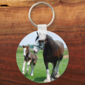 Porte-clés Clydesdale et Filly (Recto)