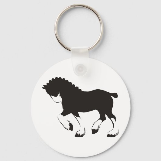 Porte-clés Clydesdale Horse (Recto)