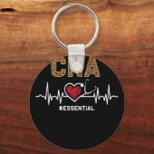 Porte-clés CNA #Essential Stethoscope Heartbeat Hospital (Recto)