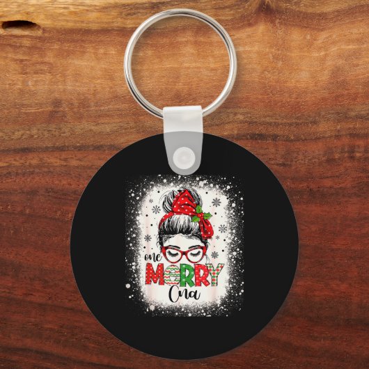 Porte-clés Cna Nurse Messy Bun Nurse's Aid Christmas (Recto)