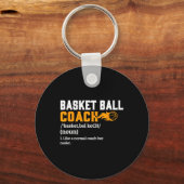 Porte-clés Coach de basketball Définition de jeu-cadeau Fun B (Recto)