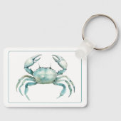 Porte-clés Coastal Watercolor Crab Personalized (Recto)