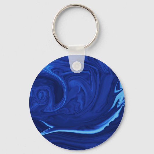 Porte-clés Cobalt bleu arrière - plan texturé artisanal (Recto)