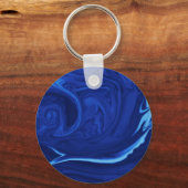 Porte-clés Cobalt bleu arrière - plan texturé artisanal (Recto)