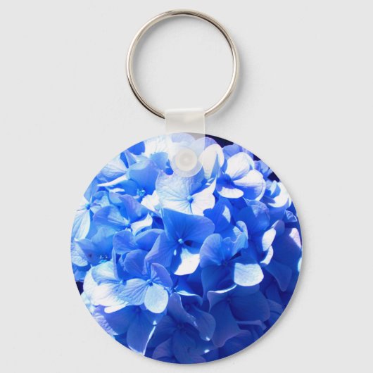 Porte-clés Cobalt Blue Hydrangea (Recto)