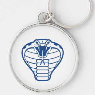 Porte-clés Cobra Serpent bleu Vénomère Boa animal