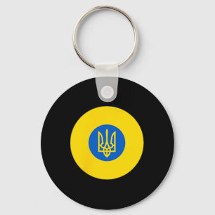 Porte-clés Cocarde des forces aériennes ukrainiennes Couleur