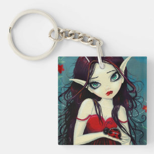 Porte-clés Coccinelle Fée Art à Gros Yeux