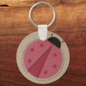 Porte-clés coccinelle rose (Recto)