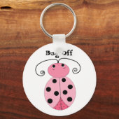 Porte-clés Coccinelle Rose - Dégage (Recto)