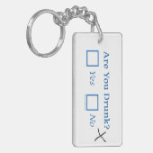 Porte-clés Cochez les cases SlipperyJoe's Are You Drunk marte (Devant gauche)