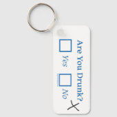 Porte-clés Cochez les cases SlipperyJoe's Are You Drunk marte (Recto)