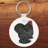 Porte-clés Cochin : Coq mouillé (Recto)