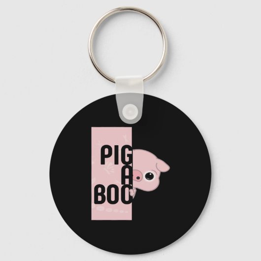 Porte-clés Cochon A Boo (Recto)
