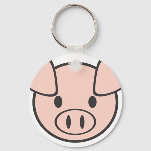 Porte-clés Cochon bébé (Recto)