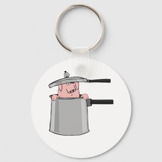 Porte-clés Cochon Dans Un Pot (Recto)