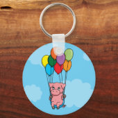 Porte-clés Cochon de ballons volants (Recto)