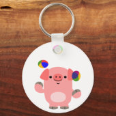 Porte-clés Cochon de dessin mignon (Recto)