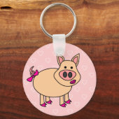Porte-clés Cochon de dessin mignon (Recto)