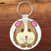 Porte-clés Cochon de Guinée Brown (Recto)