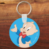 Porte-clés Cochon de porc | Pose classique (Recto)